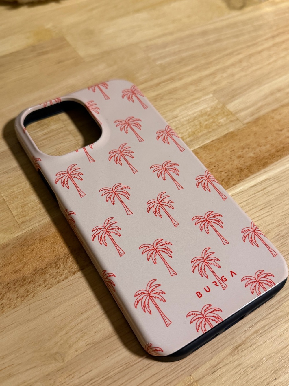 Burga Pink Palm Tree iPhone 13 Pro Max Case